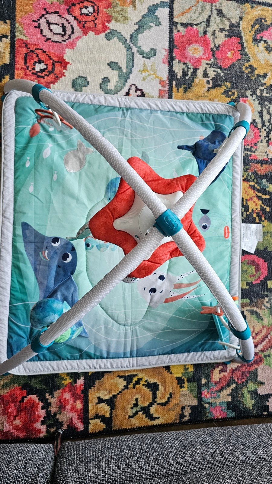 Tiny love speelkleed met babygym - onderwaterwereld thema, Ophalen, Zo goed als nieuw, Babygym
