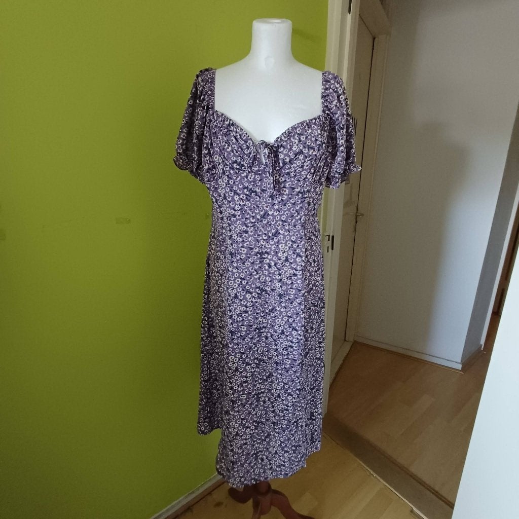 Mooie lila jurk van Loavies maat XL, Paars, Maat 46/48 (XL) of groter, Ophalen of Verzenden, Boven de knie