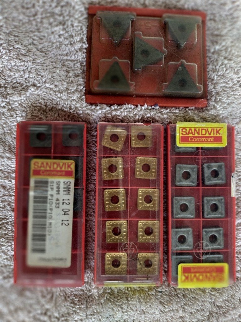 Partij 101x Sandvik Wisselplaten SNMG/SNMM 120412 + 5 bonus, Ophalen, Nieuw, Metaaldraaibank
