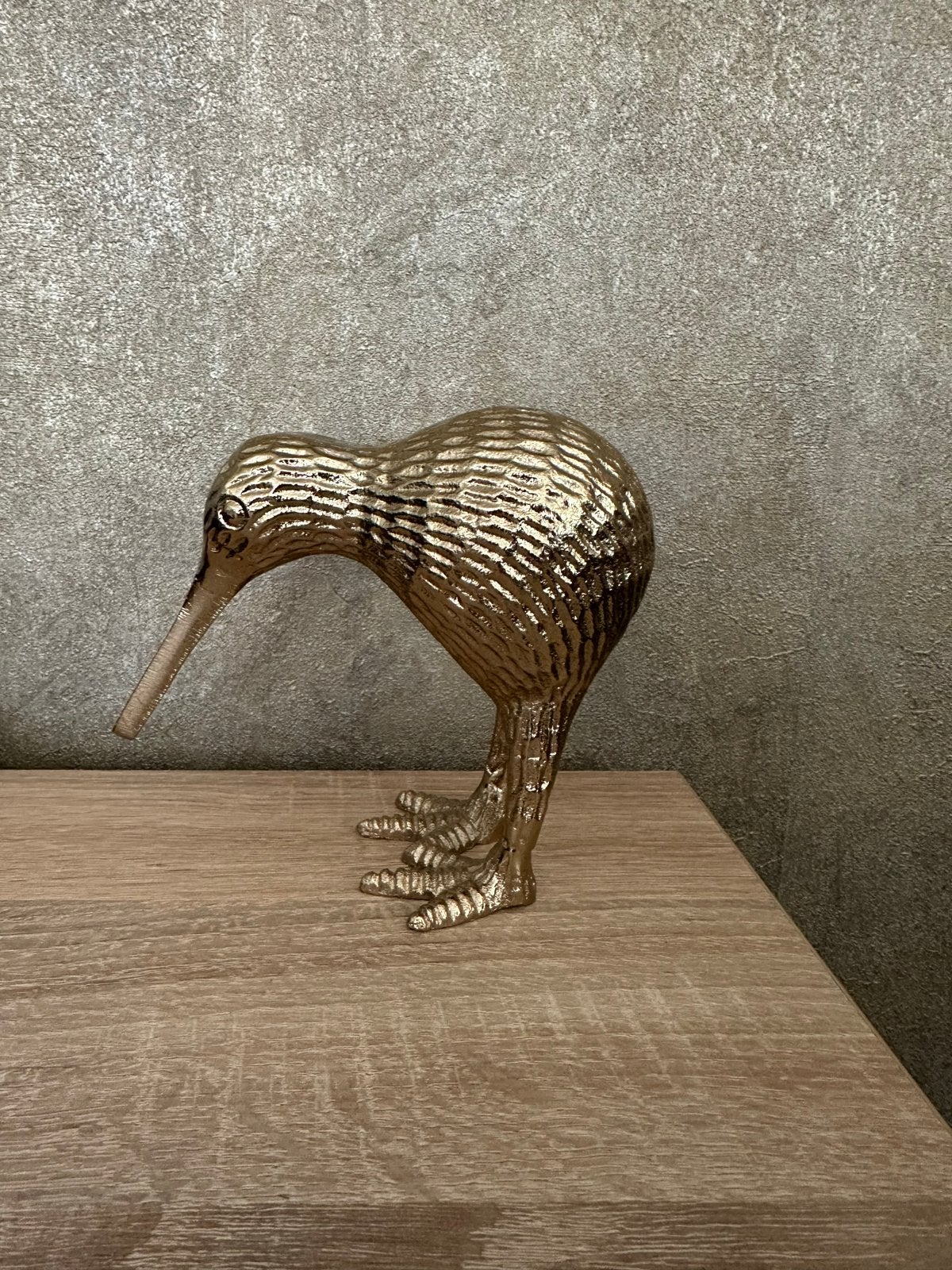 Gouden Kiwi vogel - Decoratief en uniek, Huis en Inrichting, Woonaccessoires | Overige, Ophalen of Verzenden, Zo goed als nieuw