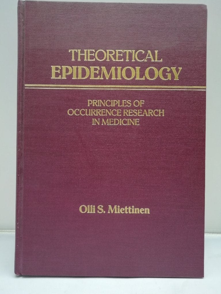 Theoretical Epidemiology by Olli S. Miettinen, Boeken, Wetenschap, Gelezen, Natuurwetenschap, Ophalen of Verzenden
