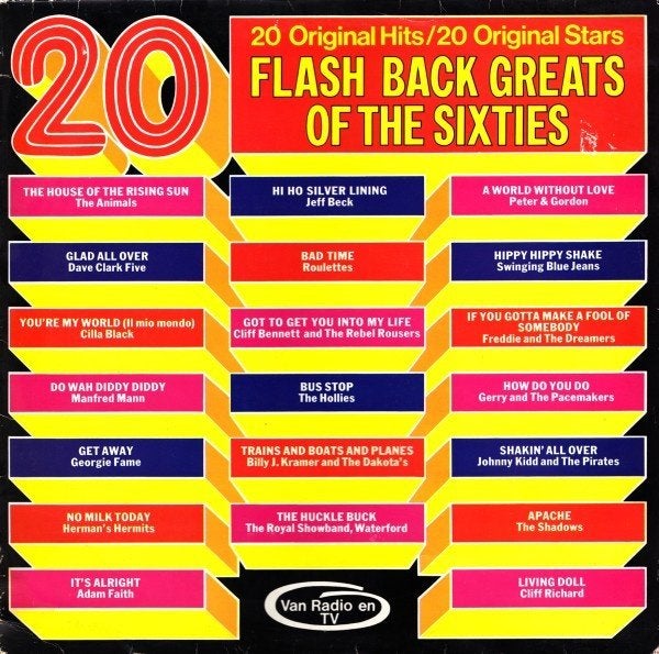 LP - Flash Back Greats Of The Sixties, Ophalen of Verzenden, Gebruikt, 12 inch, Pop