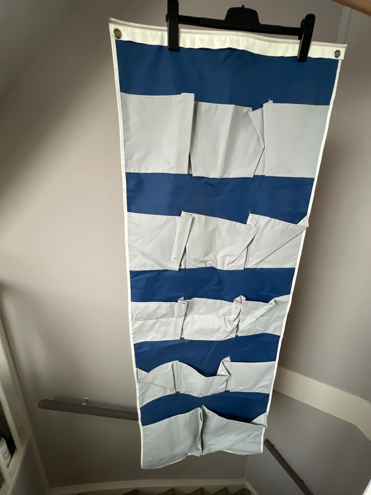 Organiser  met 20 vakken - Blauw/Wit gestreept, Ophalen of Verzenden, Gebruikt
