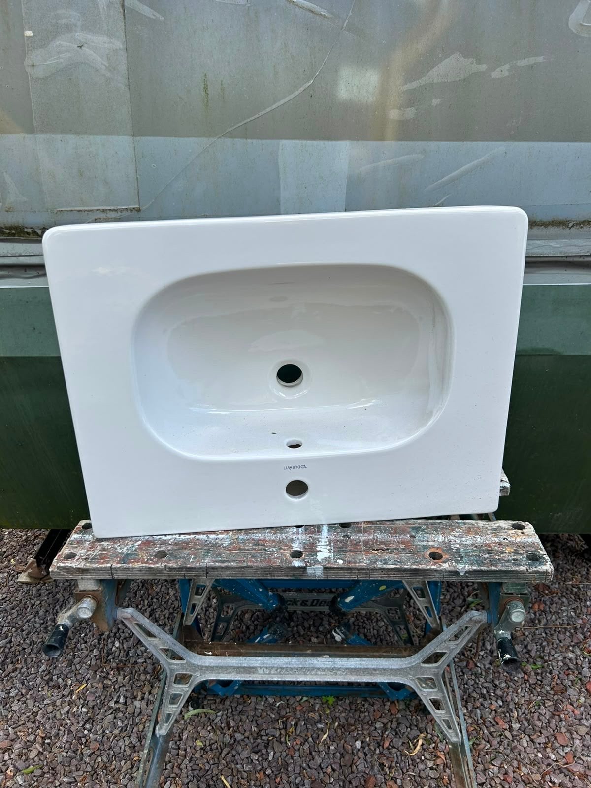 Witte wasbak van Duravit, Ophalen, Gebruikt, Wastafel