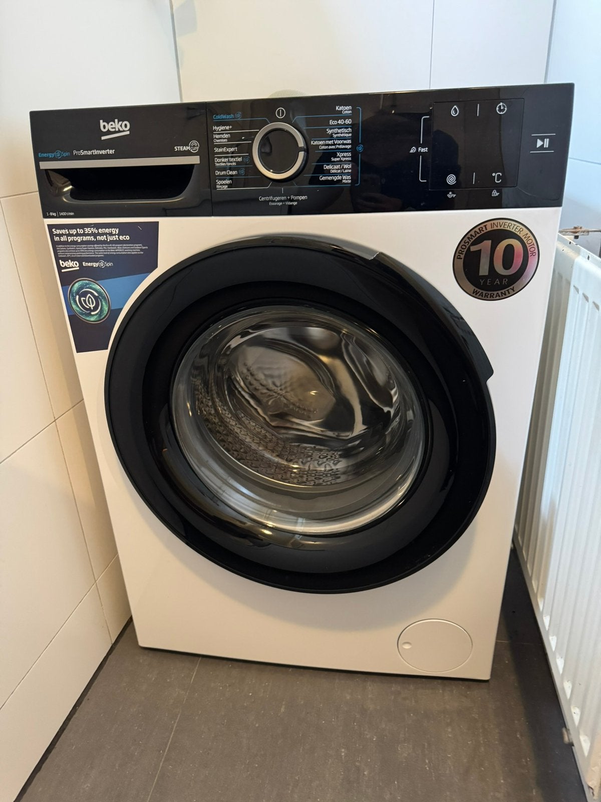 Nieuwe Wasmachine Beko, Ophalen, 1200 tot 1600 toeren, Minder dan 85 cm, Zo goed als nieuw