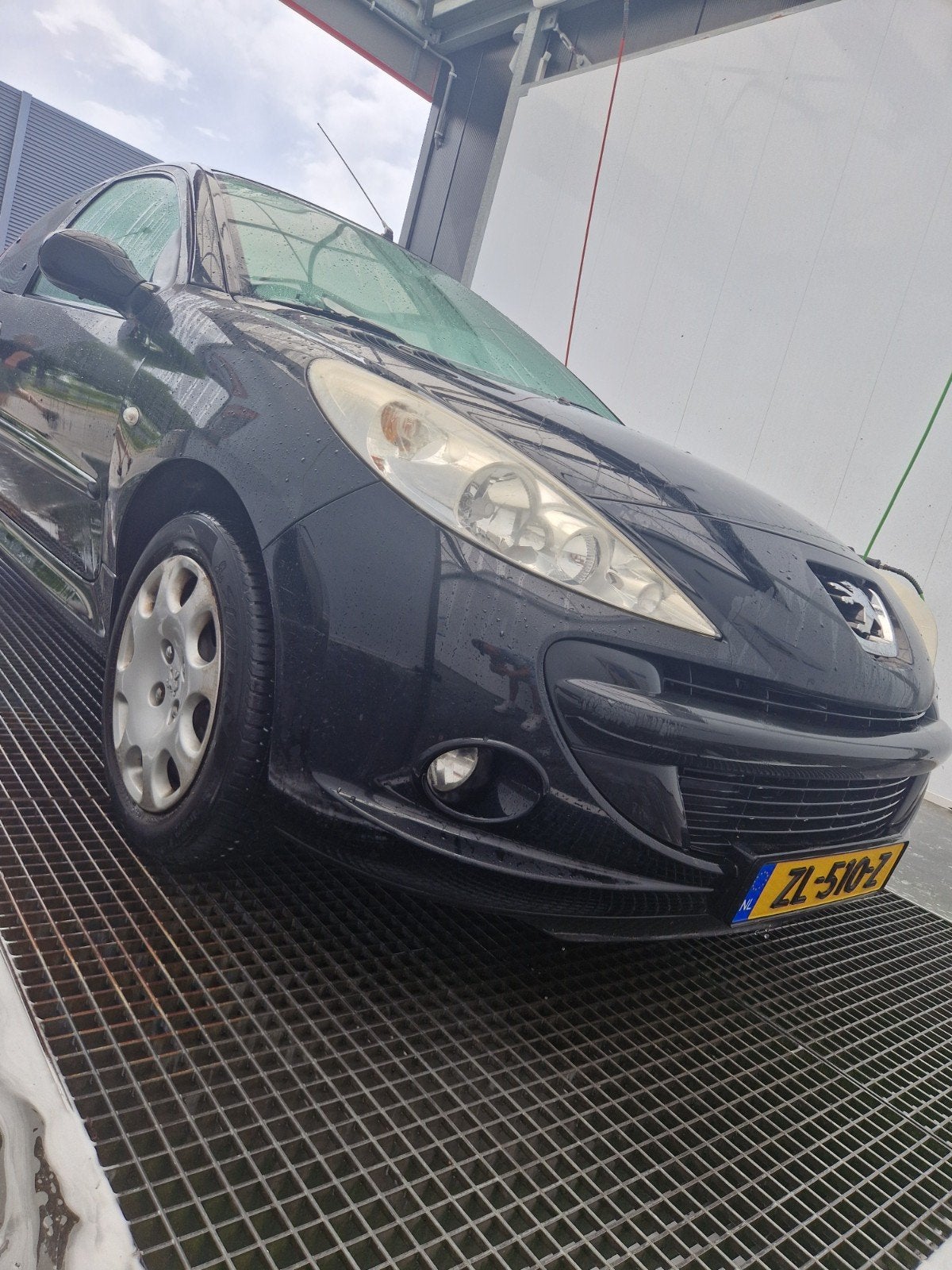 Peugeot 206+ 1.4 3D 2010 Zwart, Auto's, Voorwielaandrijving, Stof, 4 cilinders, Zwart