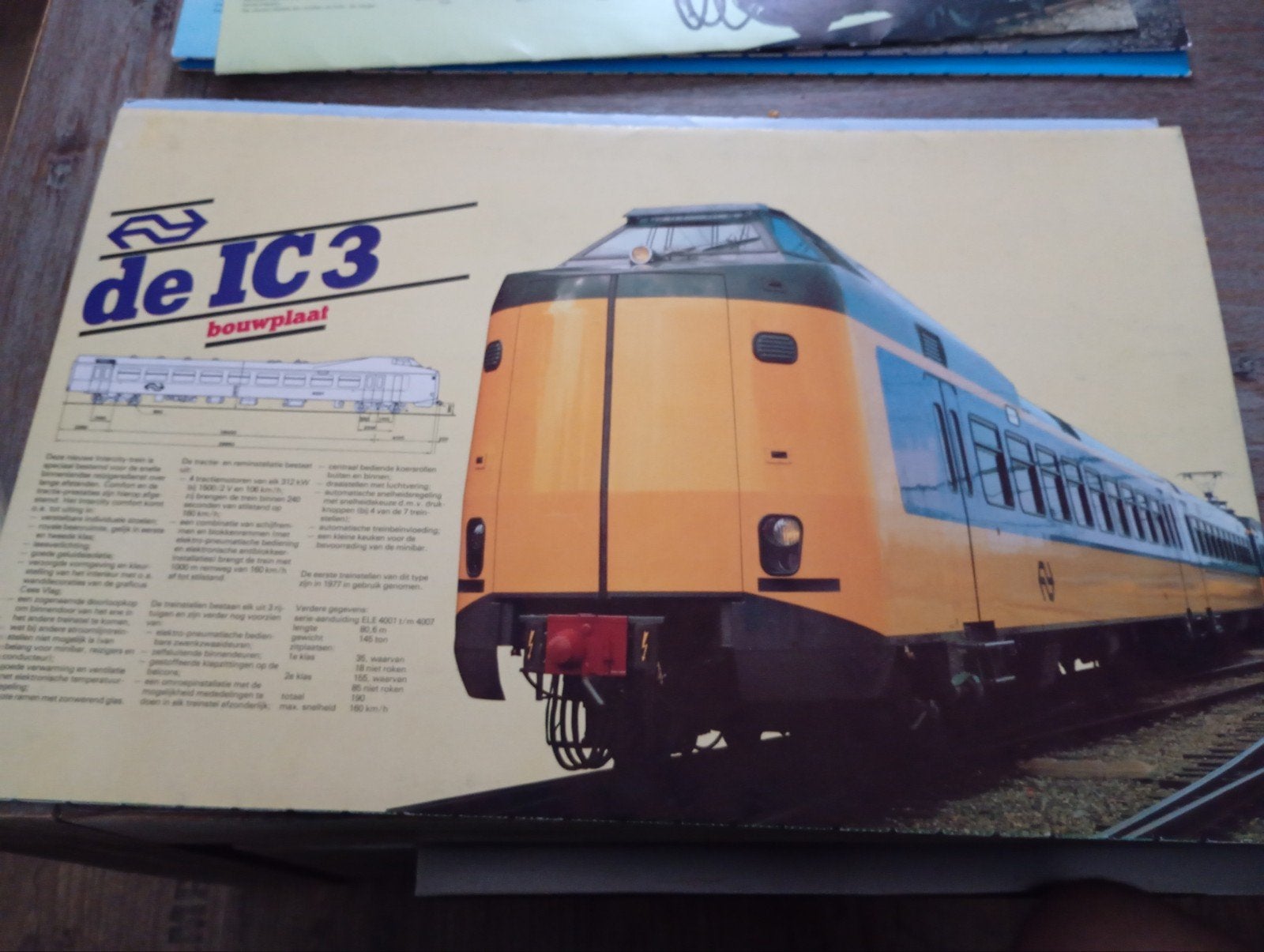 5 ns bouwplaten begin jaren 80 Vintage verzamel, Ophalen of Verzenden, Gebruikt, Trein, Schaalmodel