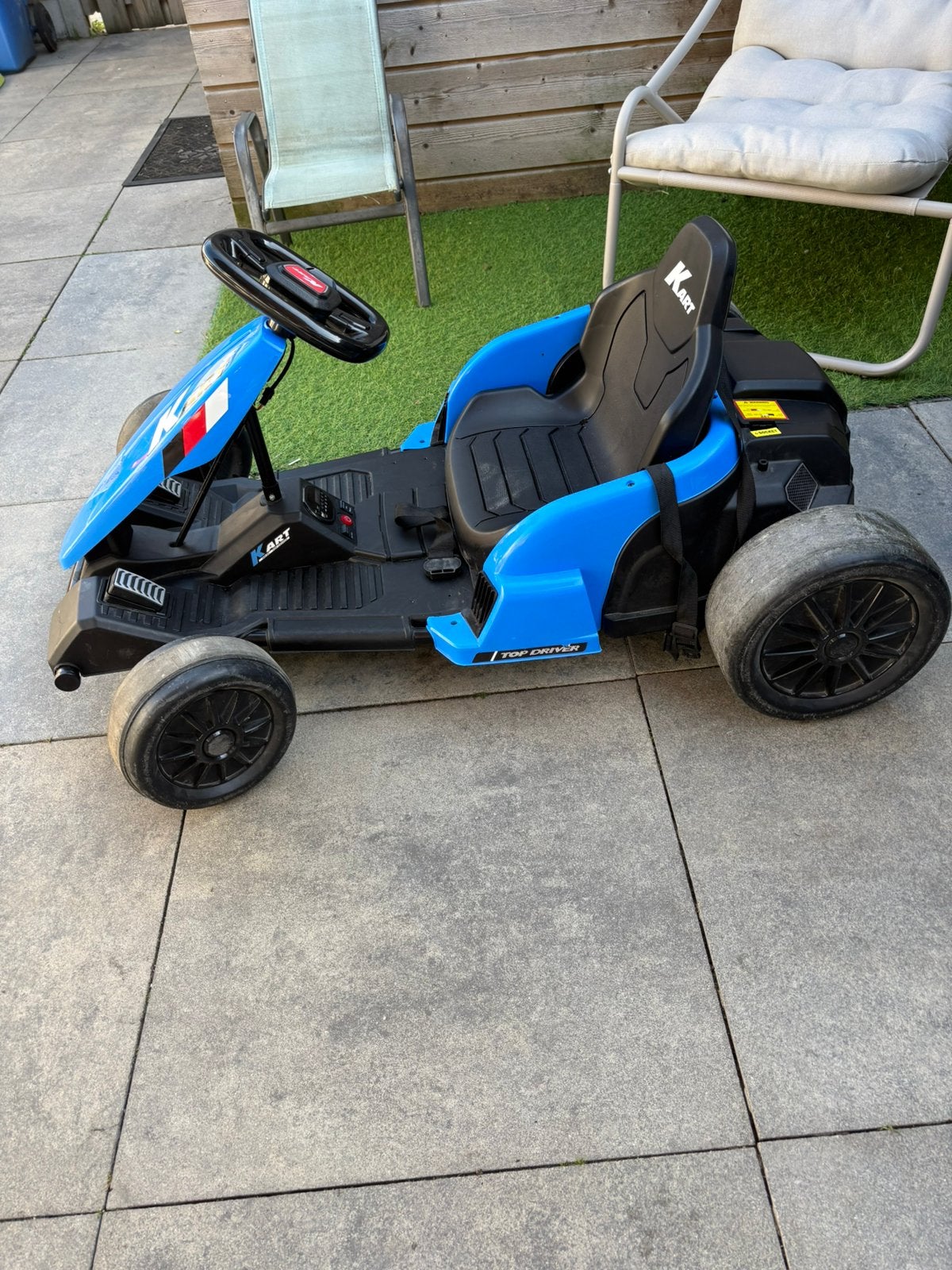 Supergave driftkart blauwe, Ophalen of Verzenden, Zo goed als nieuw