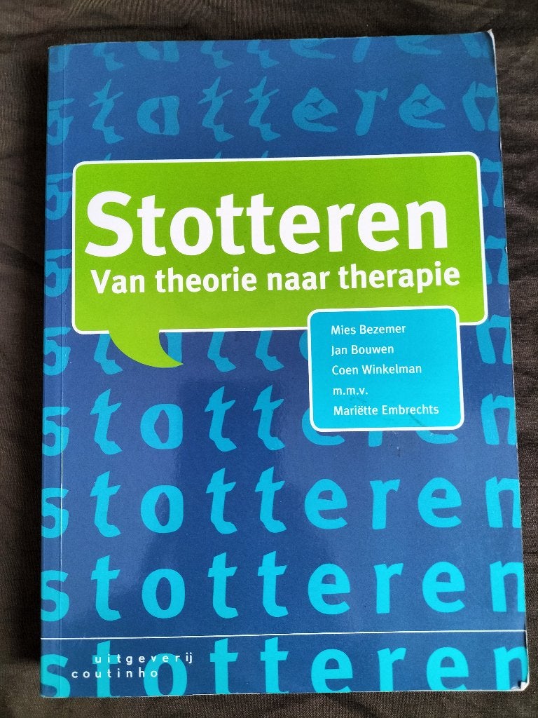 Mies Bezemer e.a. - Stotteren / van theorie naar therapie, Zo goed als nieuw, HBO, Ophalen of Verzenden, Alpha
