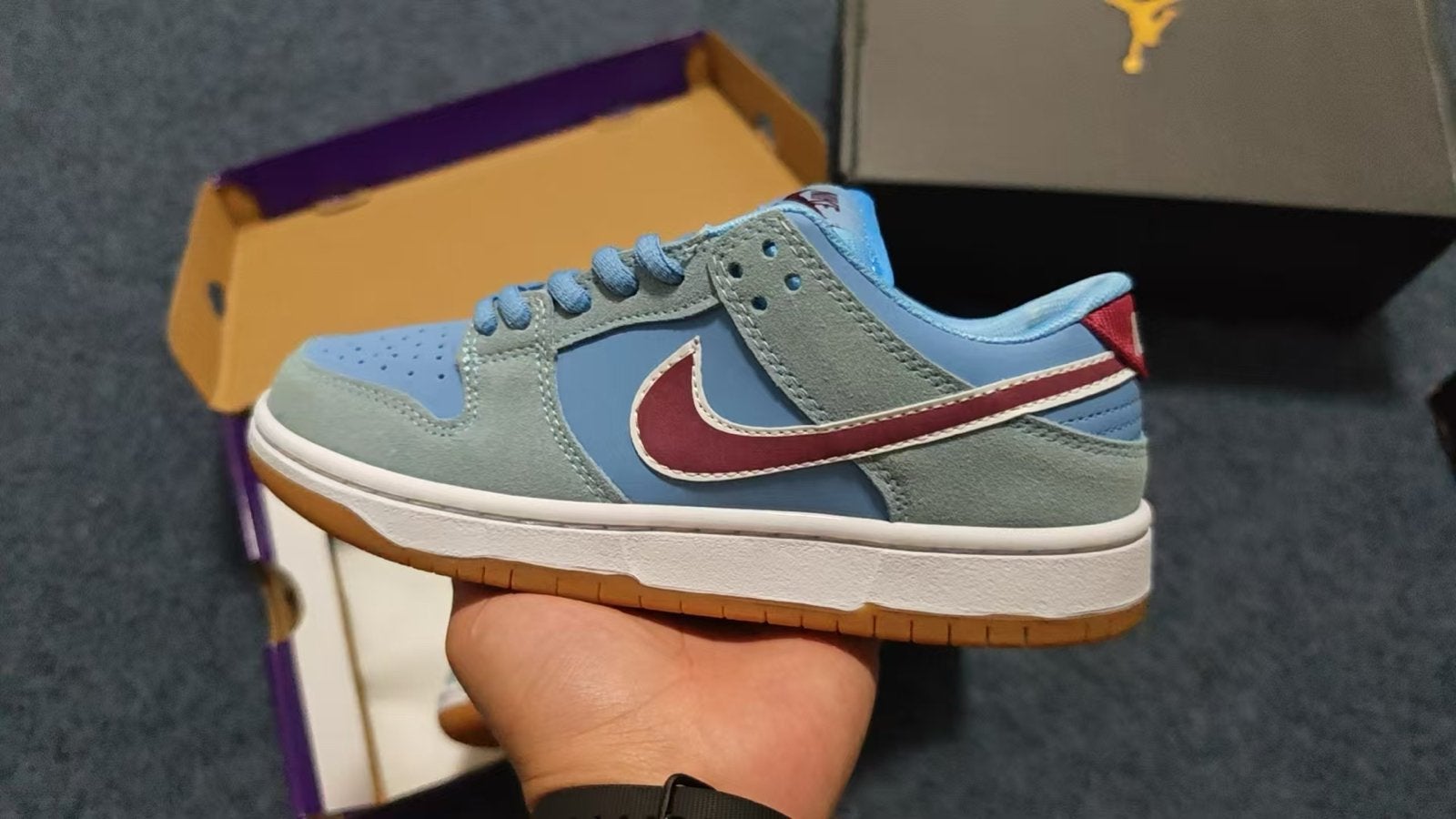 Nike Dunk SB PRM "Phillies" Bubblegum Skate Schoenen, Ophalen of Verzenden, Nieuw, Blauw, Sneakers of Gympen