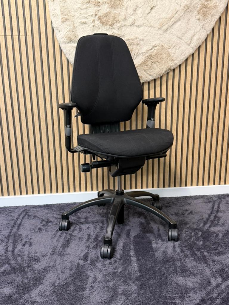 2x Rh Logic 300 bureaustoel (zwart), Ophalen of Verzenden, Zwart