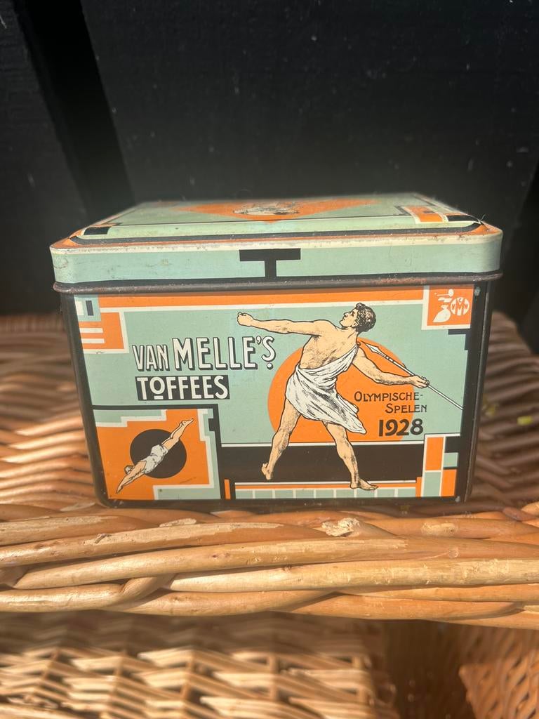 vintage blikje van Melle’s Toffees, Ophalen of Verzenden, Zo goed als nieuw, Overige