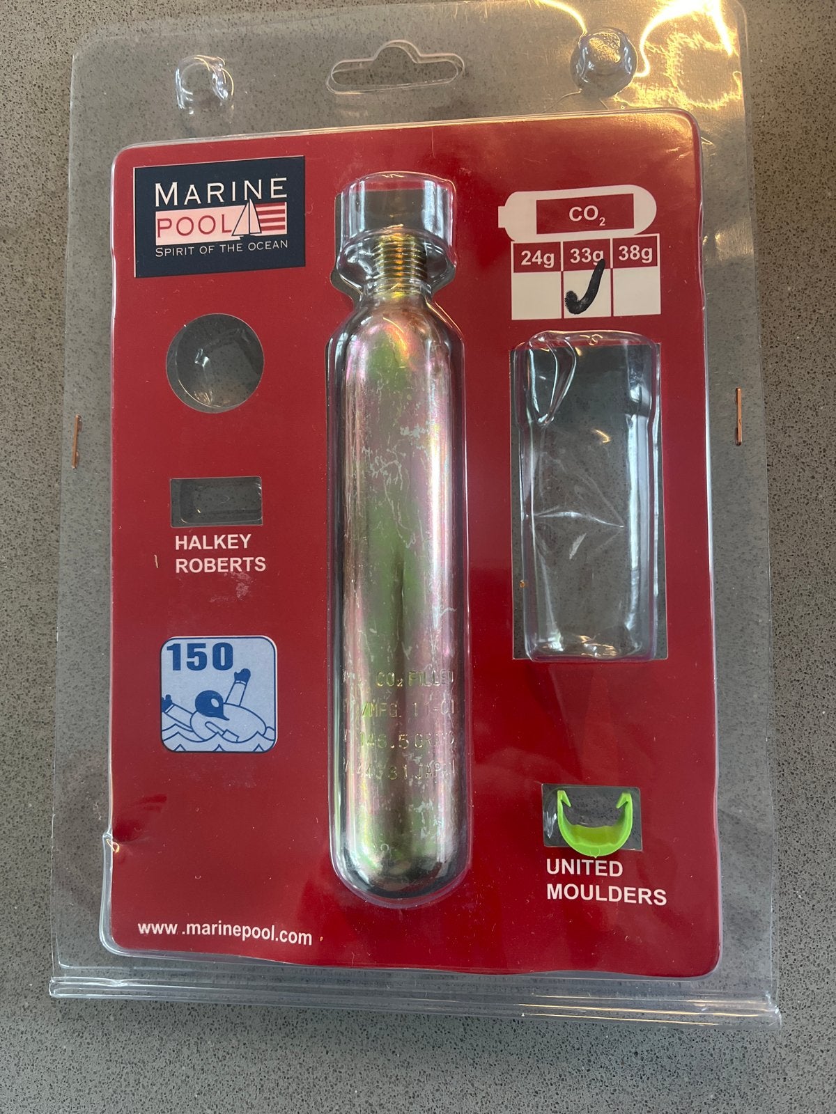 Marinepool CO2-patroon 33g voor reddingsvest 150N, Ophalen of Verzenden, Nieuw, Overige typen