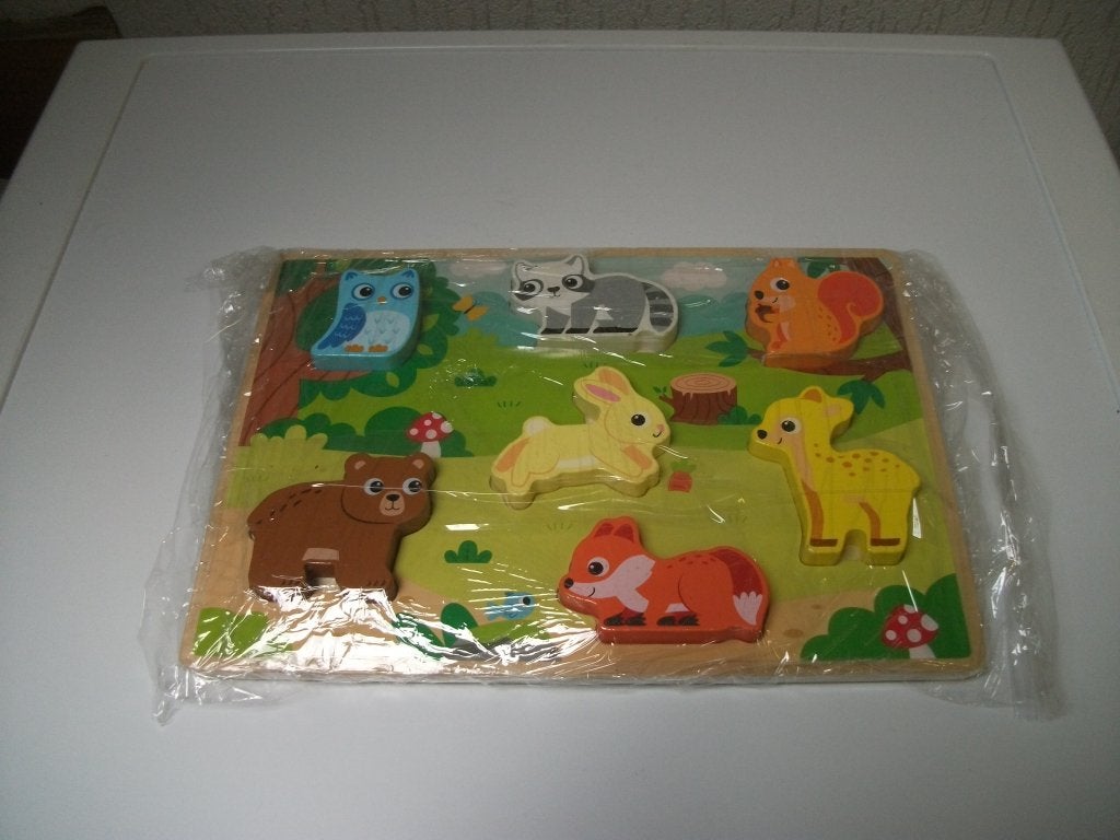 Puzzel dikke stukjes dieren 7 delig, Ophalen of Verzenden, Gebruikt
