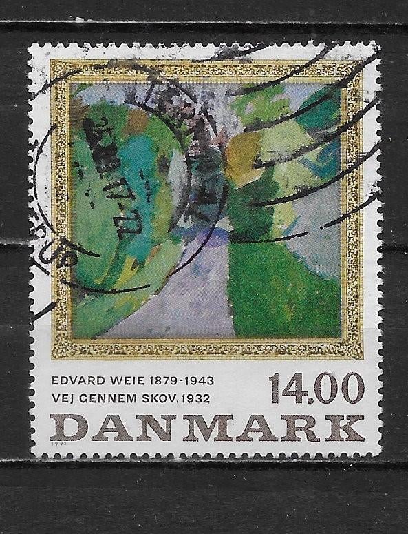 Denemarken 1991, Verzenden, Noorwegen, Gestempeld