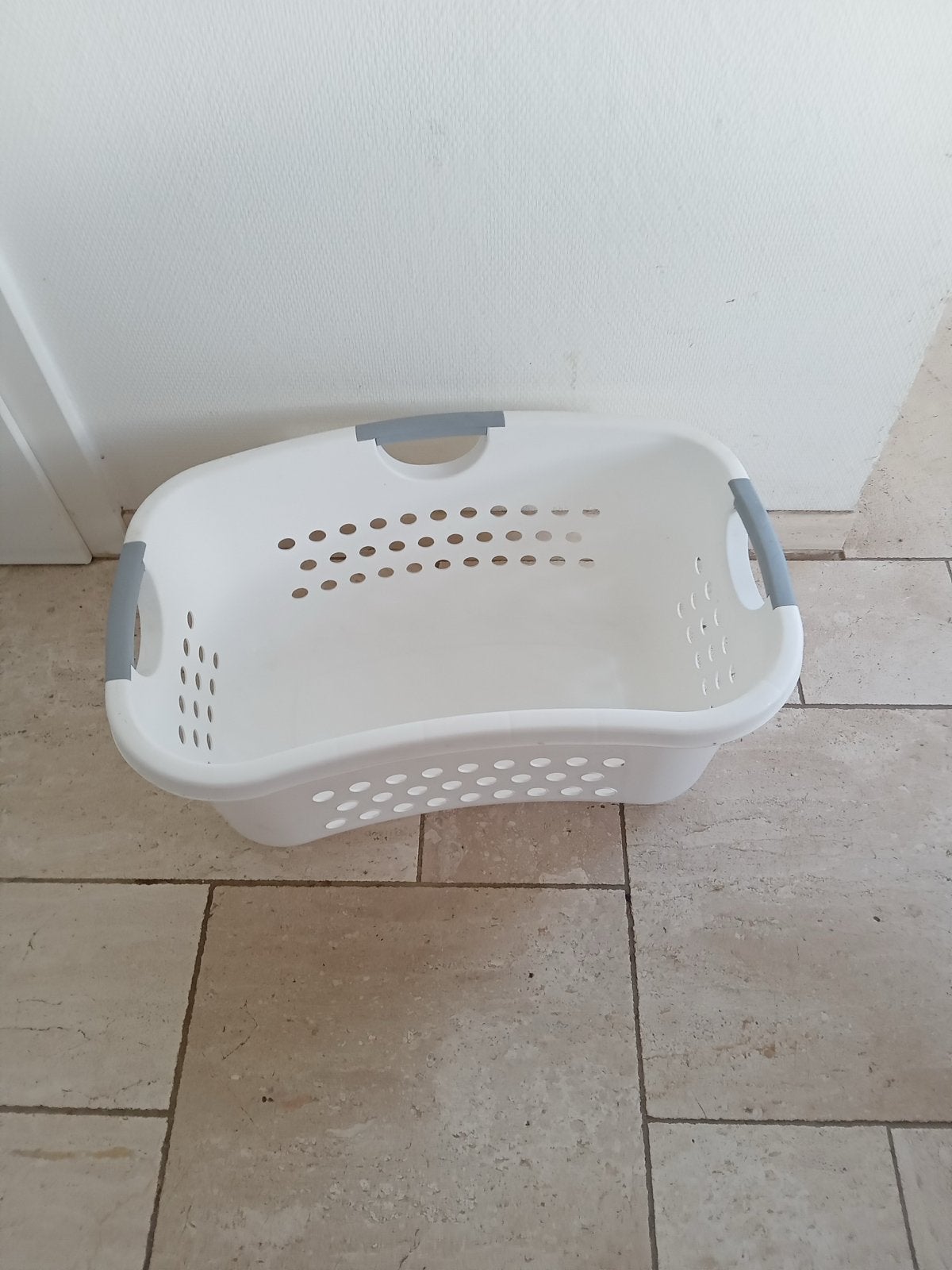 Witte wasmand met handvatten, Witgoed en Apparatuur, Ophalen of Verzenden, Gebruikt