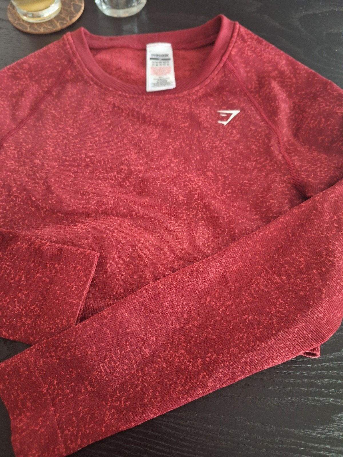 Gymshark sportshirt maat M rood, Maat 38/40 (M), Ophalen of Verzenden, Rood, Gymshark