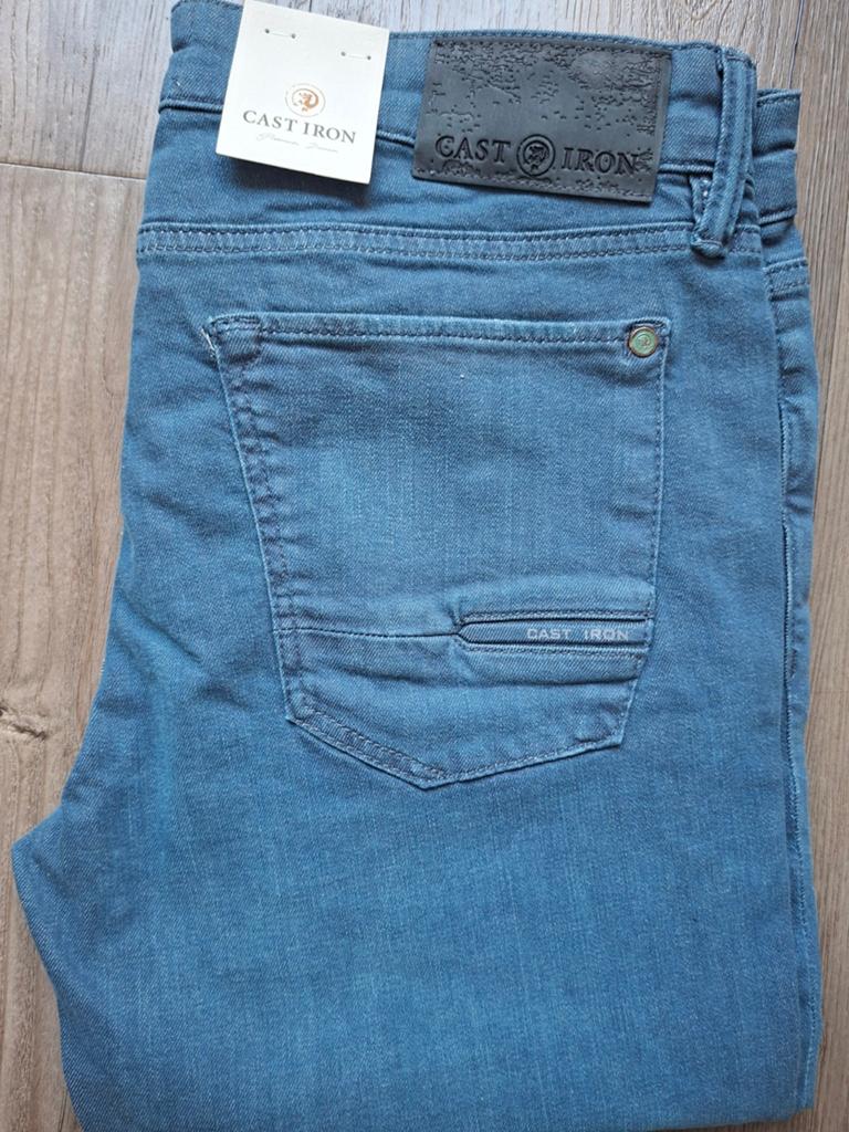 CAST IRON Riser slimfit jeans W34 L34, Blauw, Nieuw, Ophalen of Verzenden, W33 - W34 (confectie 48/50)