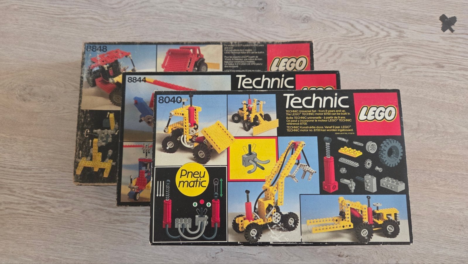 Vintage LEGO Technic sets 8848, 8040, 8844, Ophalen of Verzenden, Gebruikt, Overige merken