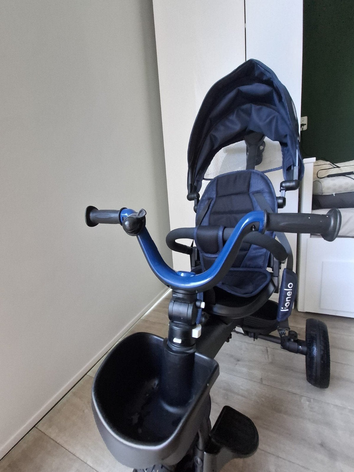 Lionelo Tris Plus Kinderdriewieler 2in1 - Blauw, Ophalen