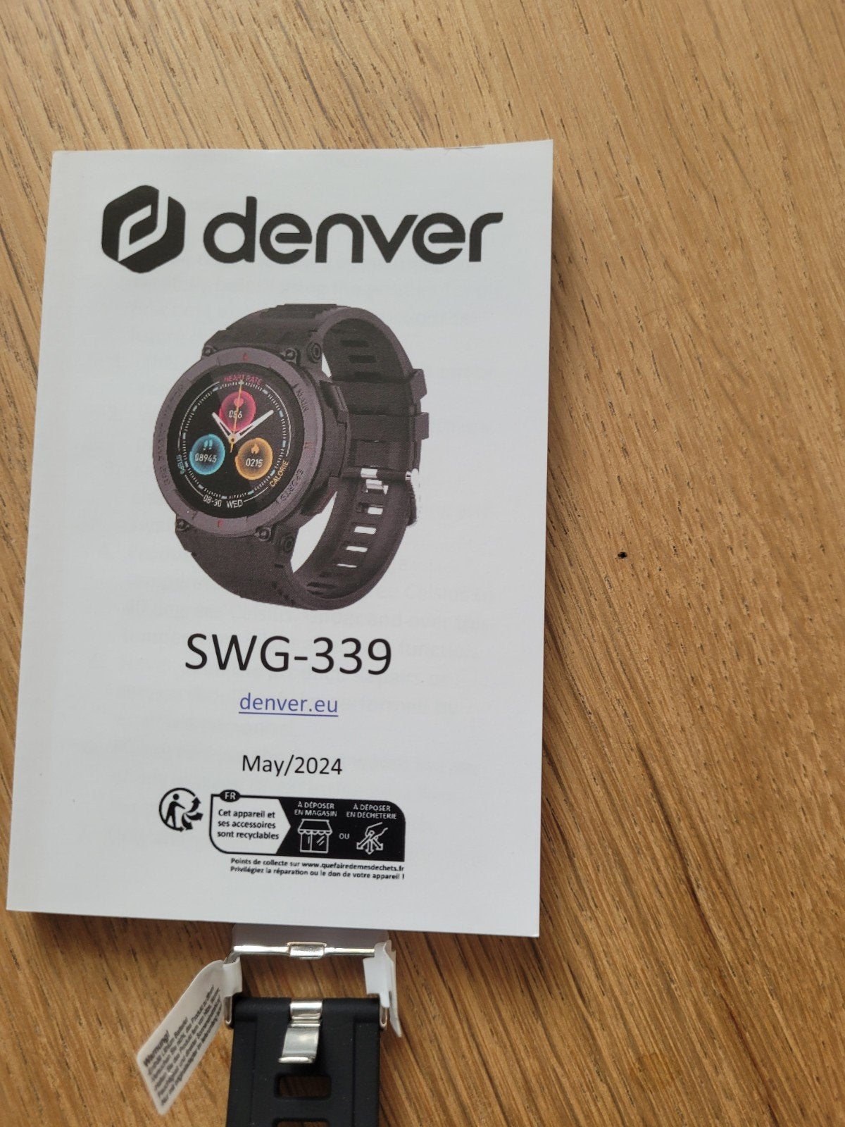 Smartwatch Denver, Zwart, Nieuw, Ophalen of Verzenden, Denver