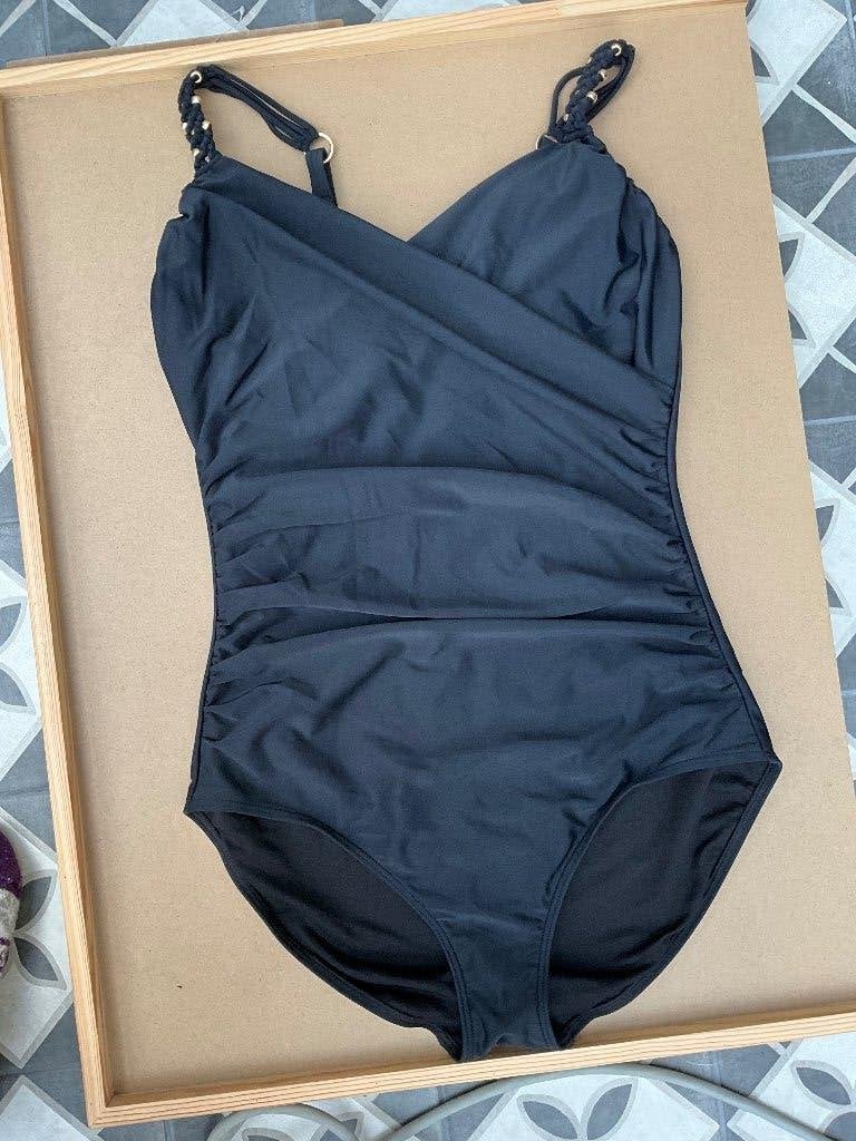 Beachwave corrigerend badpak met kralen maat 44, Zwart, Beachwave corrigerend badpak met kralen maat 44, Nieuw, Badpak