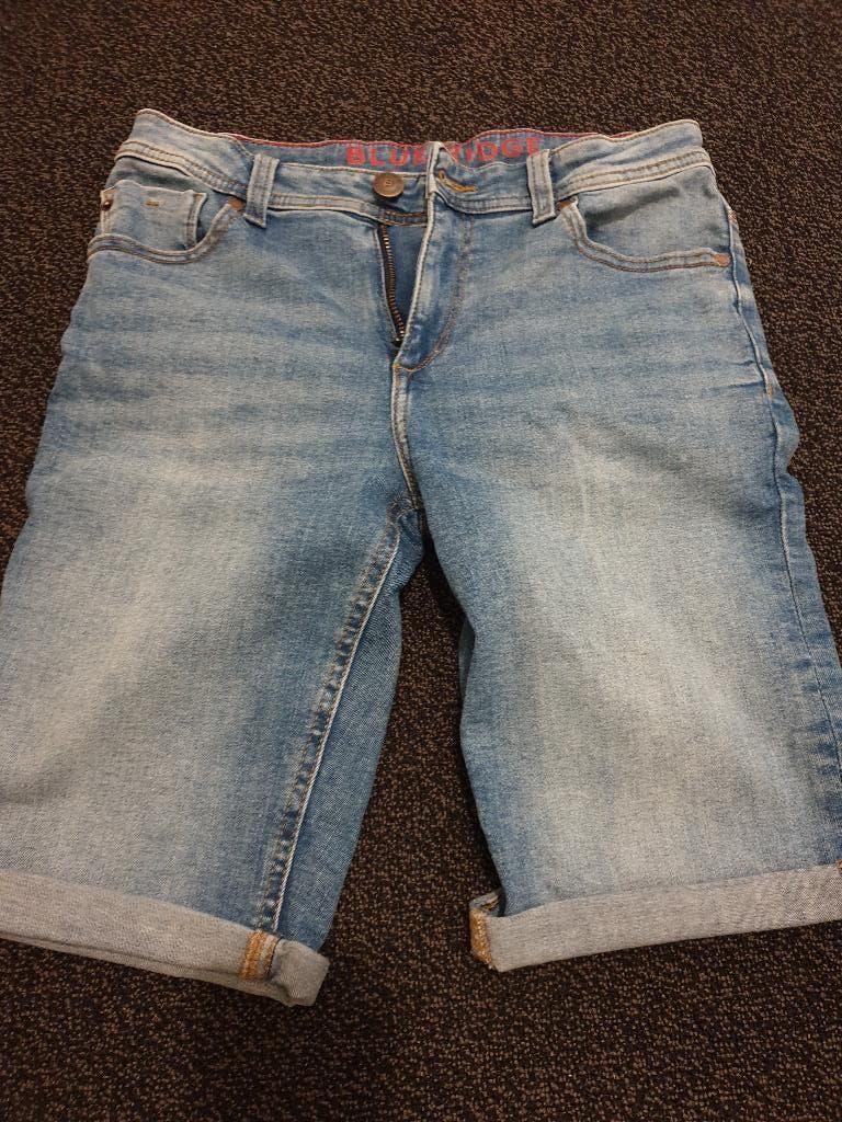 spijkerbroek / jeans / korte broek, Kinderen en Baby's, Kinderkleding | Maat 164, Zo goed als nieuw, Blue Ridge, Jongen, Ophalen