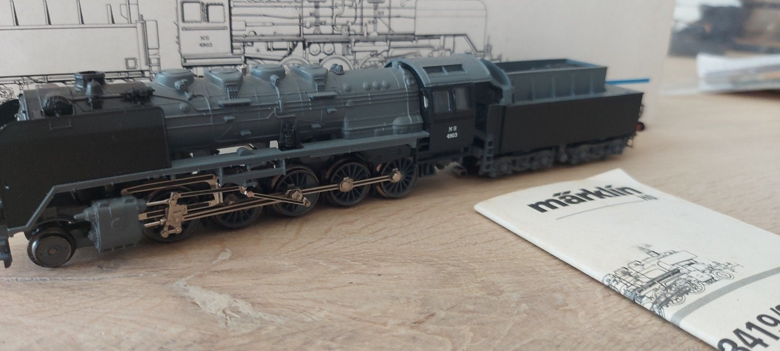 Märklin NS stoomloc br 4903 artnr 3419 in ovp, Wisselstroom, Locomotief, Ophalen of Verzenden, Märklin