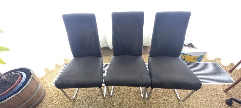 Henders en Hazel 3 stoelen, Huis en Inrichting, Stoelen, Ophalen, Gebruikt, Stof, Drie