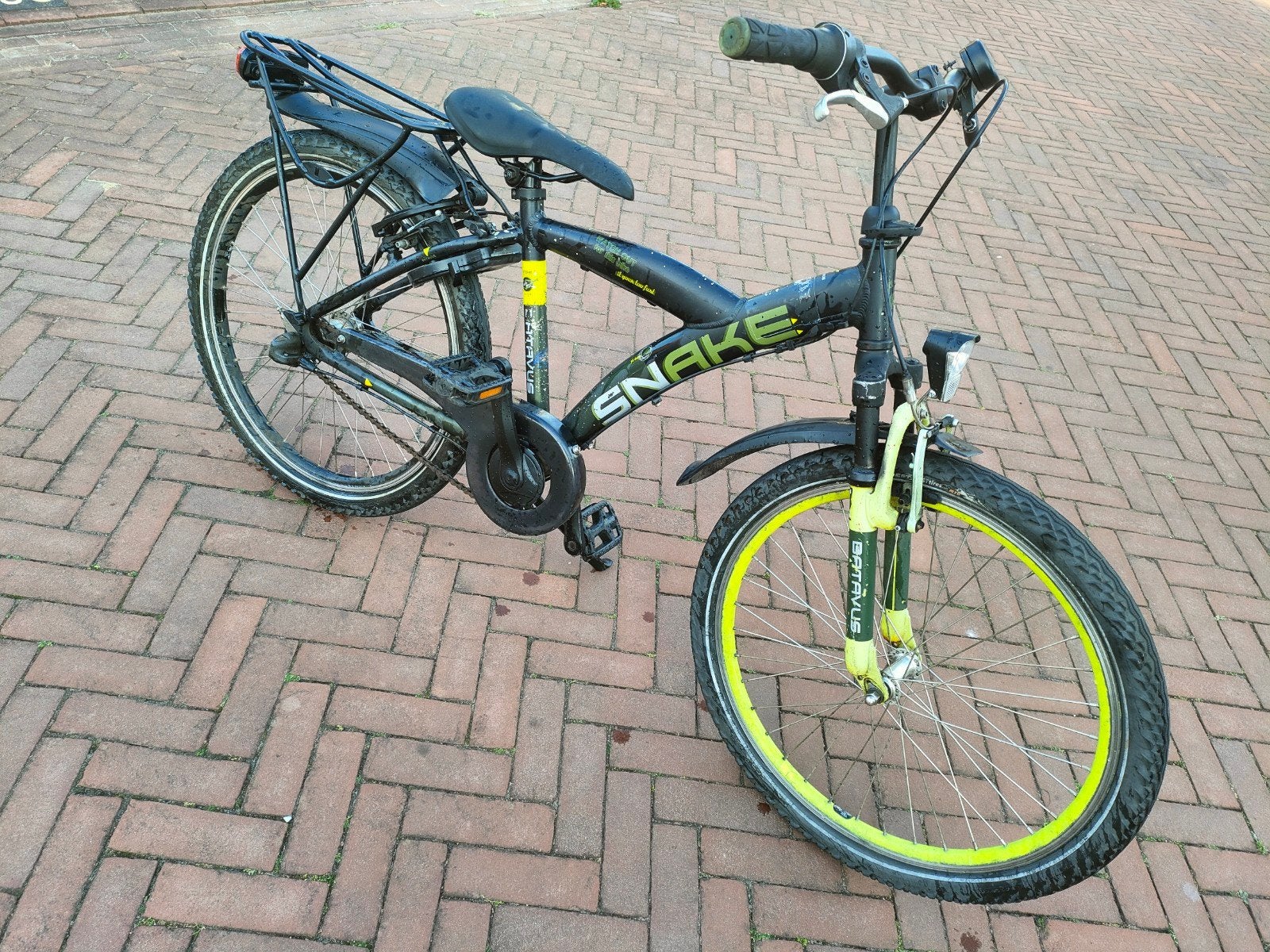 Batavus snake fiets 24 inch met 3 versnelling, Ophalen, Terugtraprem, 24 inch, Handrem