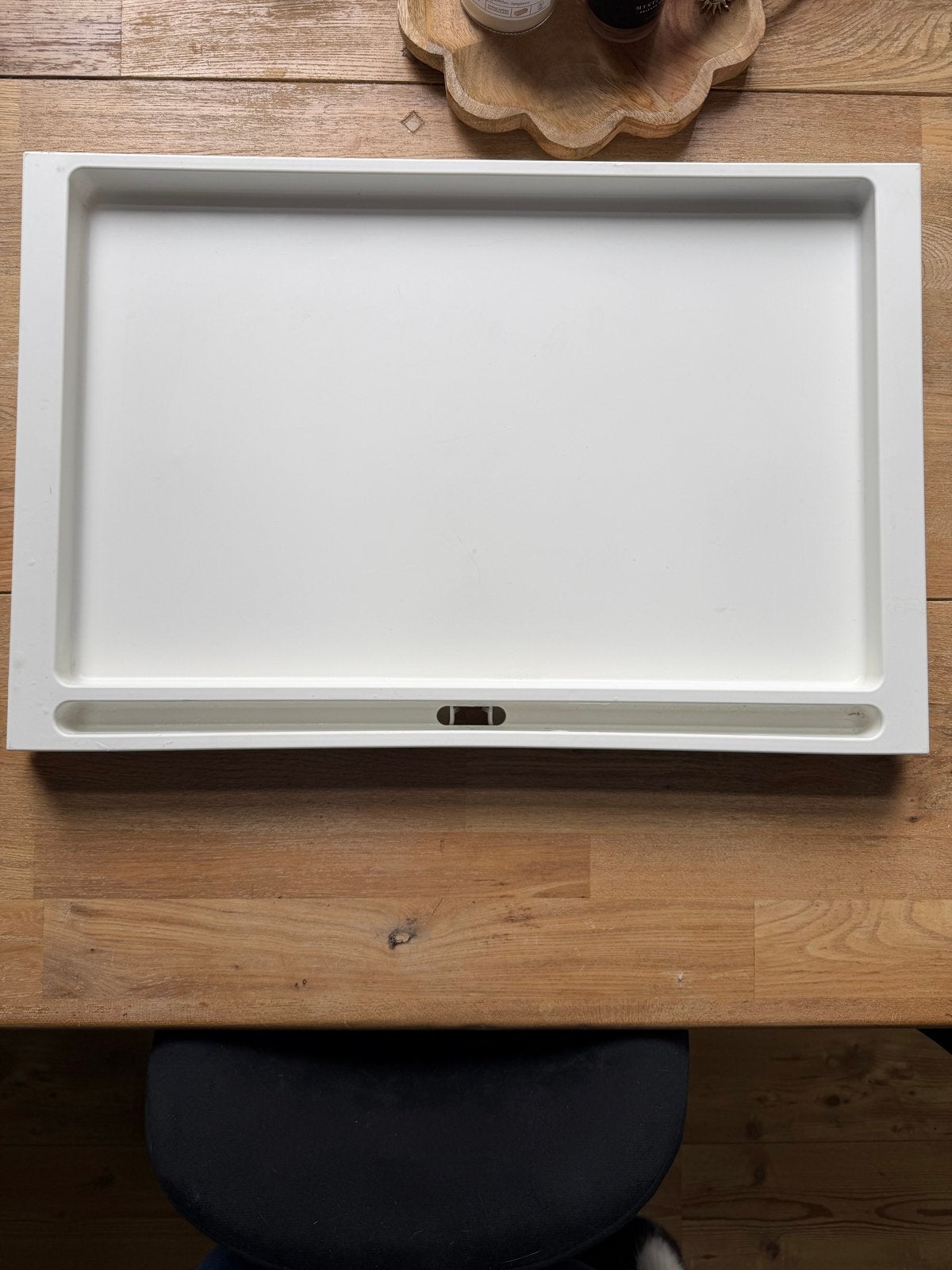 Opvouwbaar bedtafeltje / laptoptafel - wit, Ophalen, Kunststof, Gebruikt, Tot twee personen