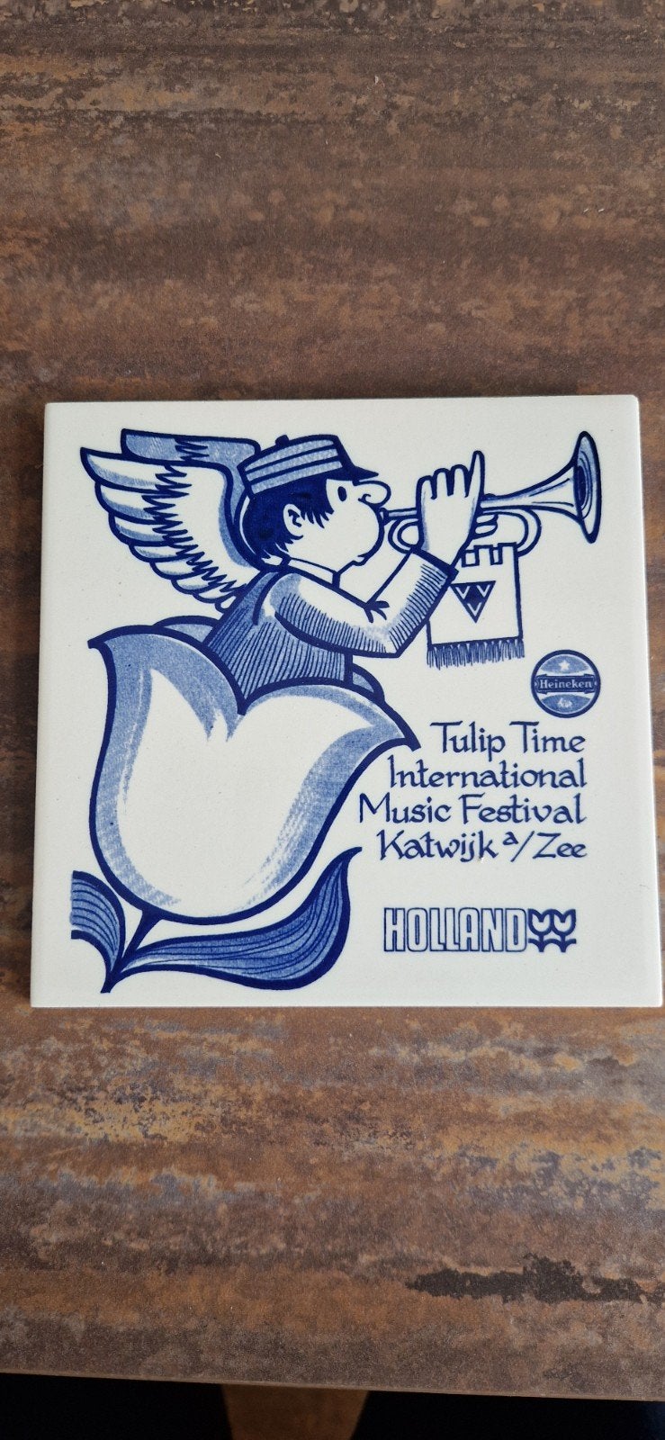 Herinneringstegel Tulip Time Music Festival Katwijk, Antiek en Kunst, Ophalen of Verzenden