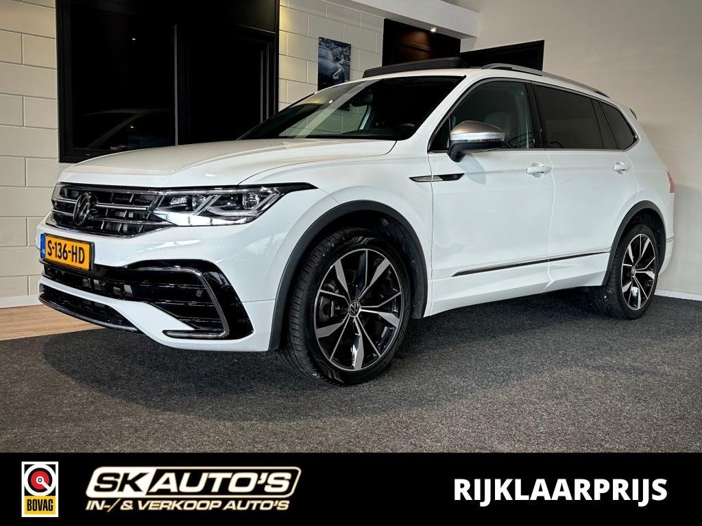 Volkswagen TIGUAN ALLSPACE 2.0 TSI 4M. HL BUS R l 7PER l HUD, Auto's, Gebruikt, Wit, 14 km/l, Bedrijf