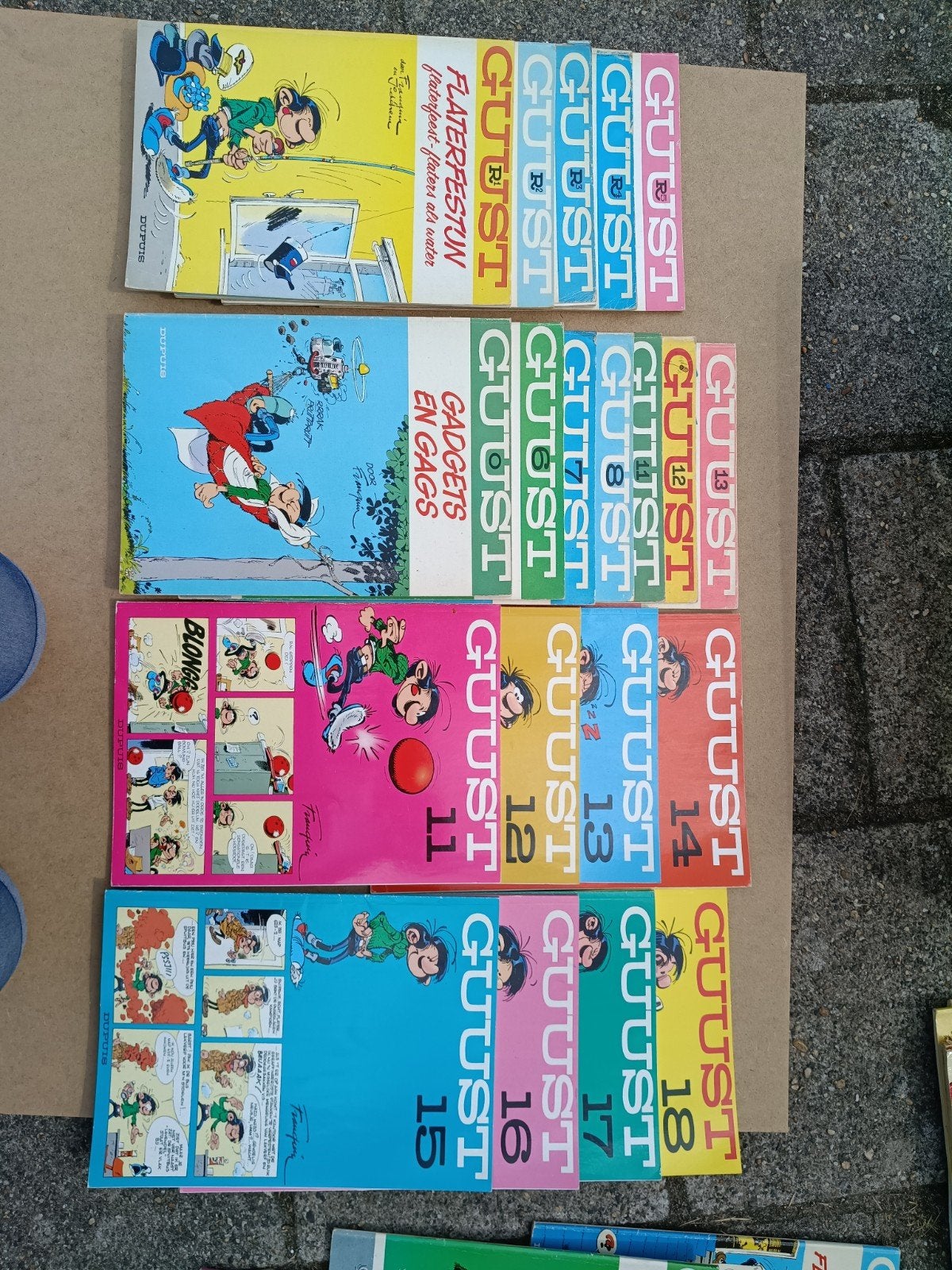 Gaston Lagaffe / Guust Flater stripboeken - Complete serie, Meerdere stripboeken, Ophalen of Verzenden, Gelezen