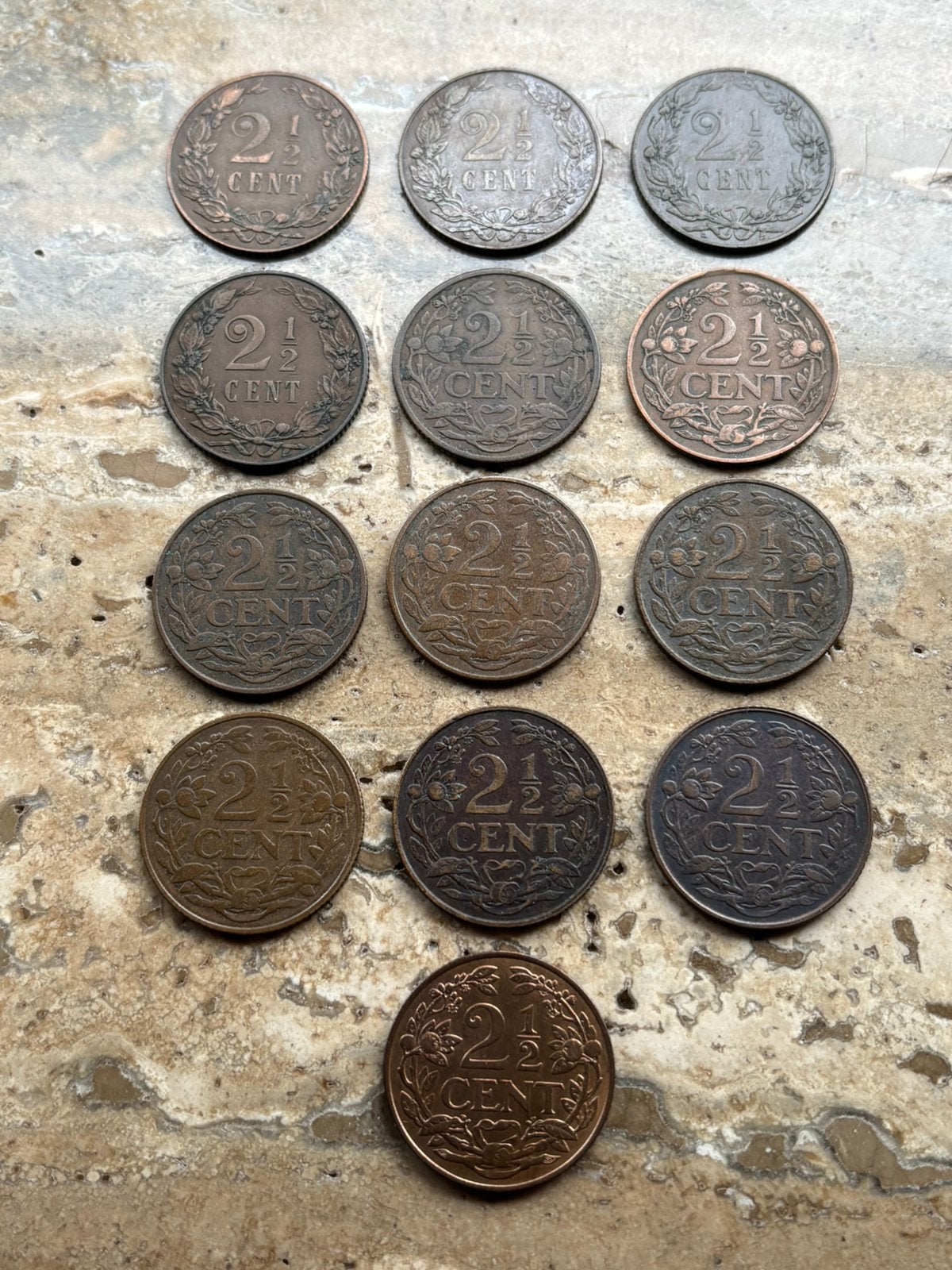 2 1/2 cent 1912 tm 1941 Wilhelmina , mooie kwaliteit, Postzegels en Munten, Munten | Nederland, Ophalen of Verzenden, Koningin Wilhelmina