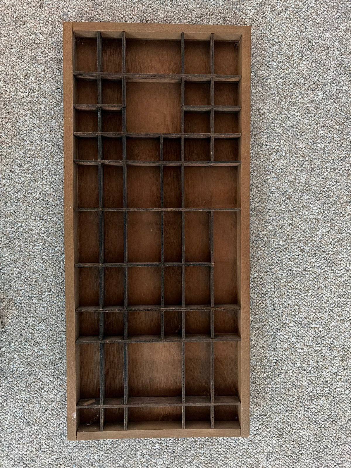 Vintage Houten Letterbak - Decoratieve Opberger, Ophalen