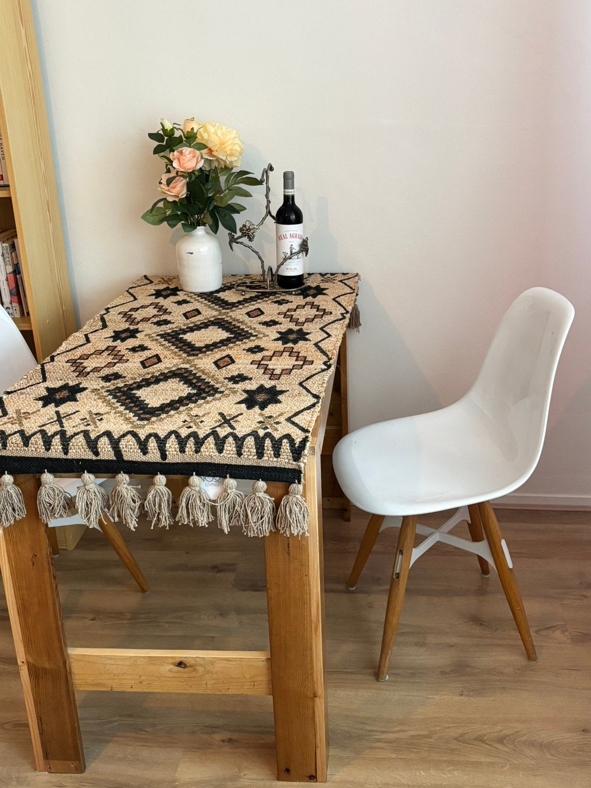 Eettafel met stoelen, houten eettafel tweepersoons, Ophalen, Gebruikt, 100 tot 150 cm, Tot twee personen