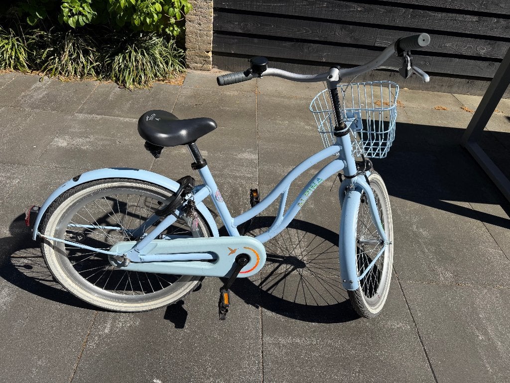Alpina Ocean kinderfiets 22 inch met mand, Ophalen, Gebruikt, Alpina, Terugtraprem