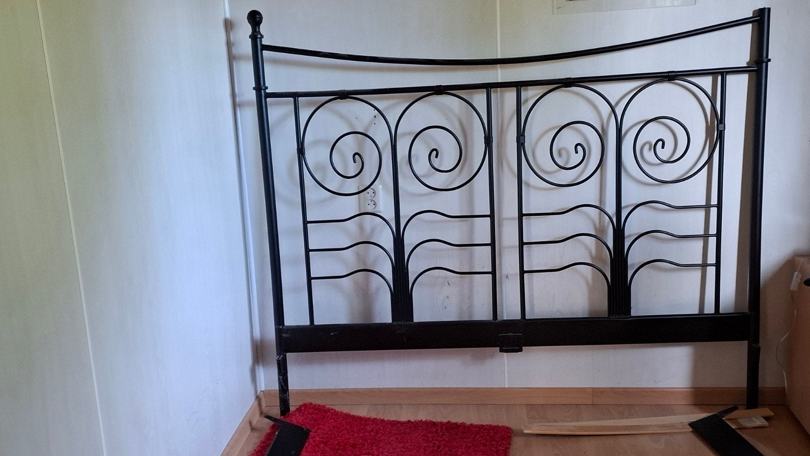 Bedframe, metaal, Huis en Inrichting, Slaapkamer | Matrassen en Bedbodems, Ophalen, Gebruikt, Tweepersoons, 160 cm