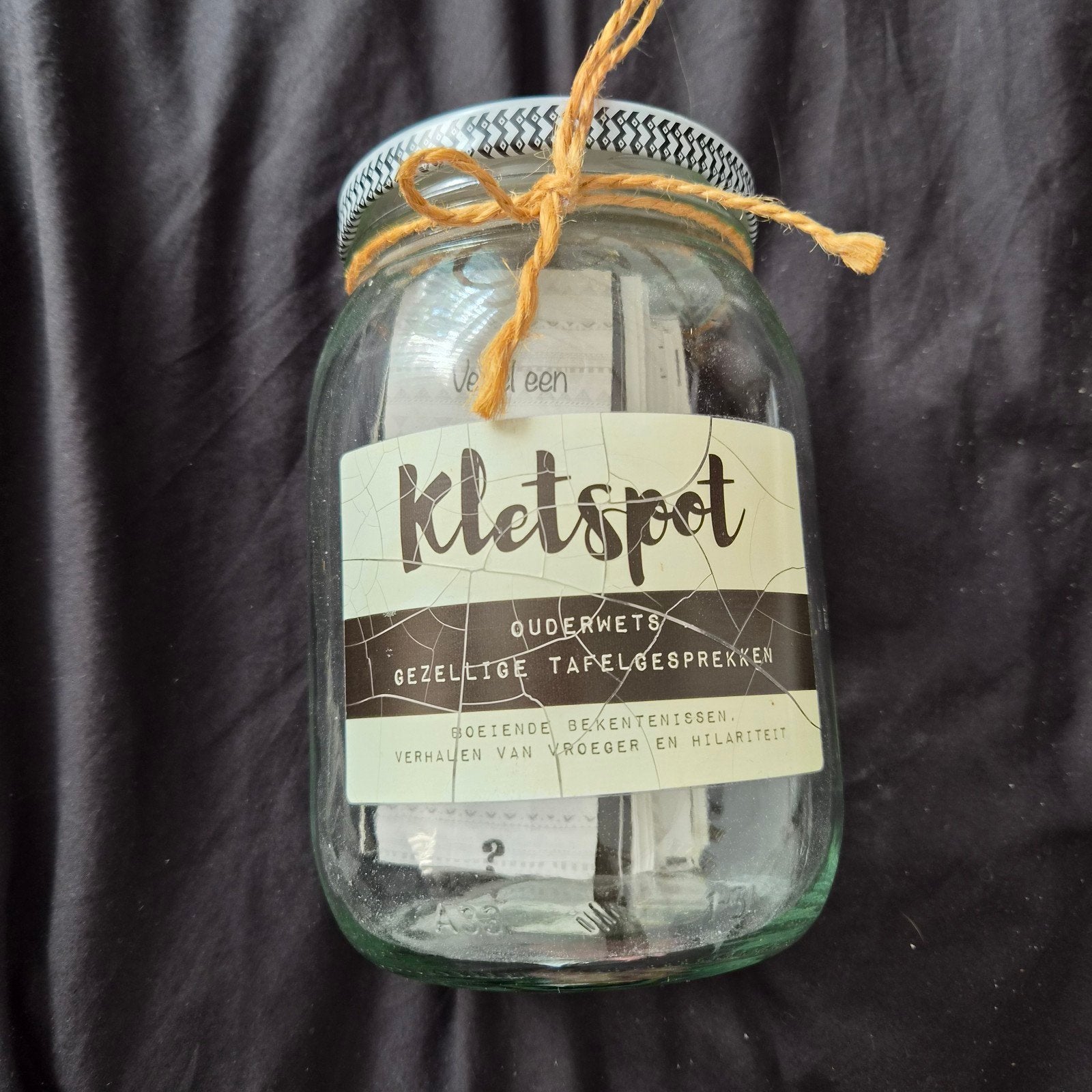 Spel kletspot, Ophalen, Gebruikt
