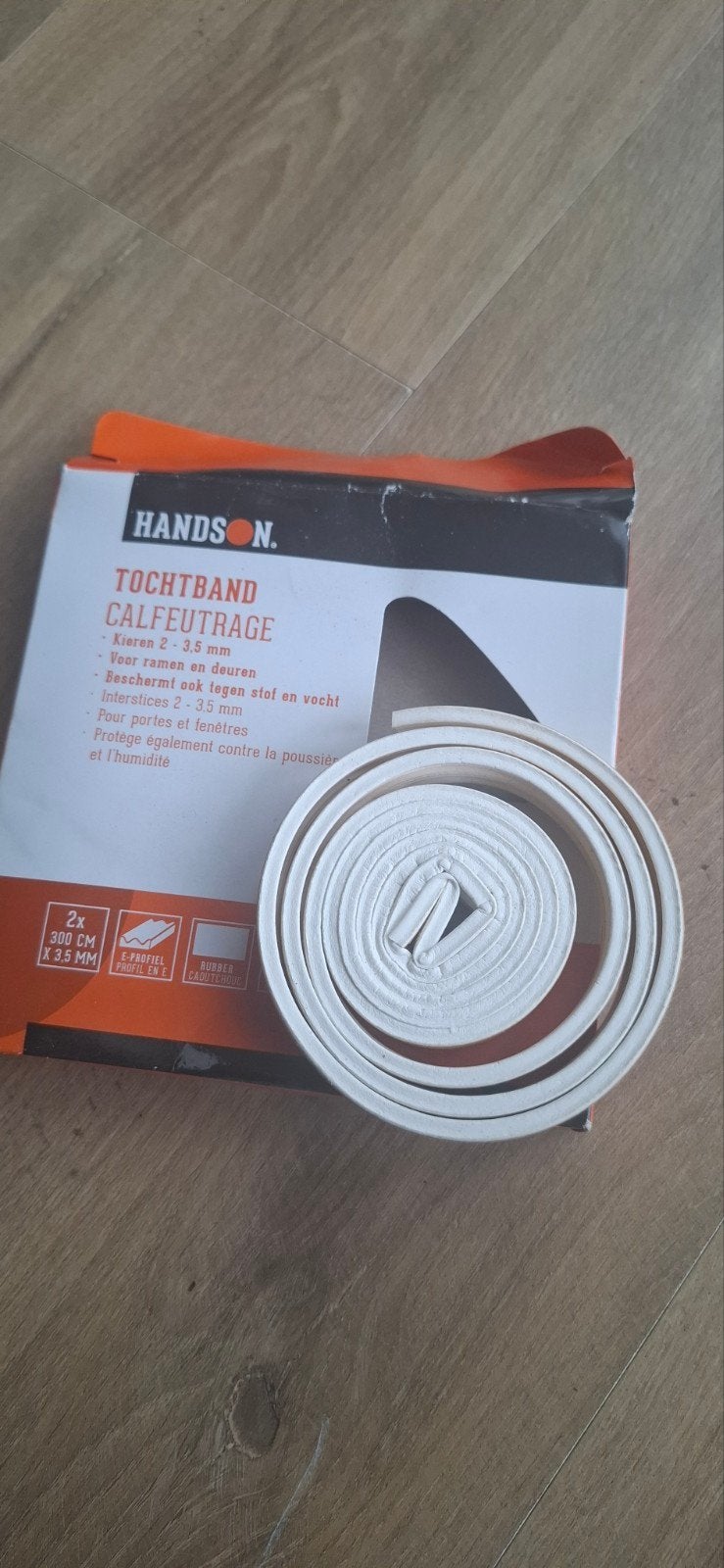 Tochtband E-profiel rubber 2x 300 cm x 3.5 mm, Ophalen, Nieuw, Kunststof, Overige typen