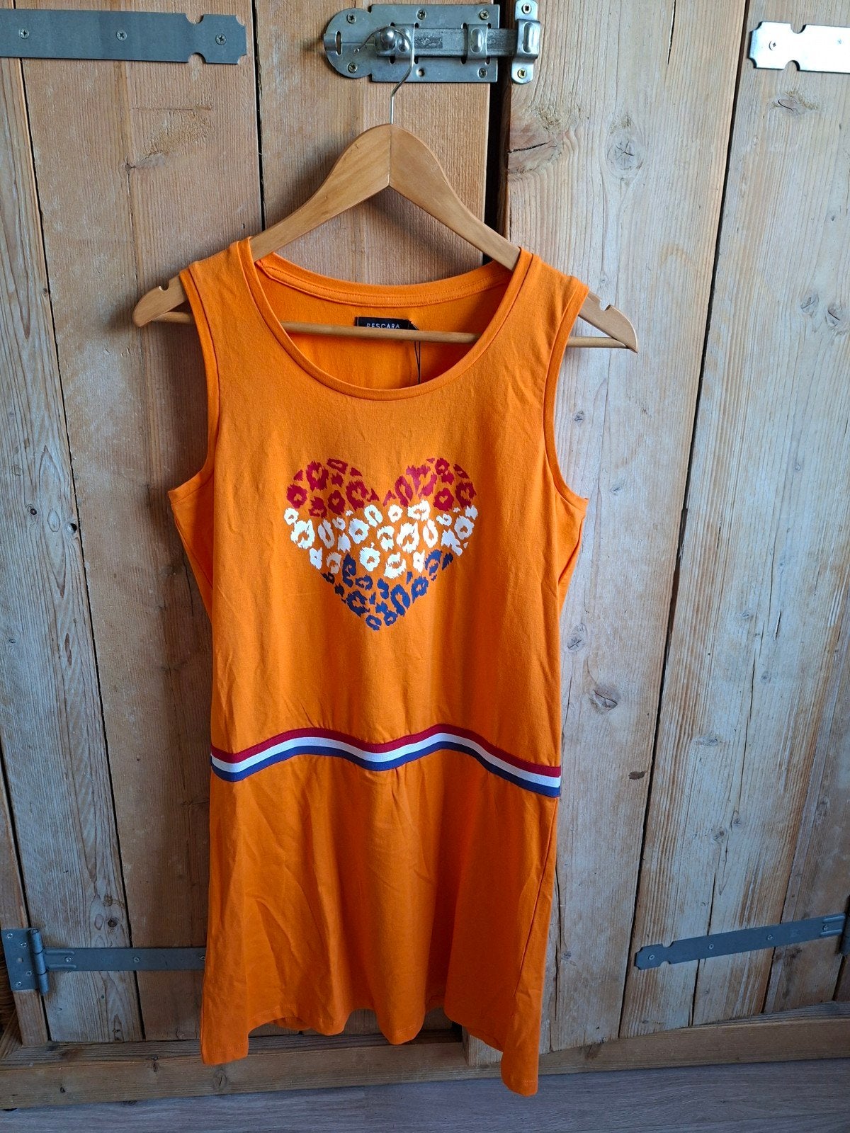 NIEUW Holland Voetbal WK Oranje Panter Hart Zomerjurk Maat M, Kleding | Dames, Carnavalskleding en Feestkleding, Maat 38/40 (M)