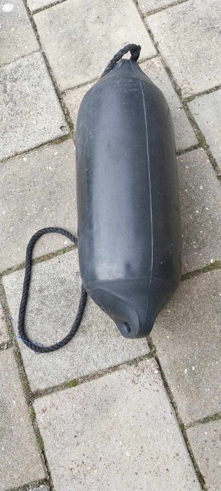 1 Zwarte Majoni fender boei stootwil 22 x 65 voor boot, Watersport en Boten, Ophalen, Gebruikt, Overige typen