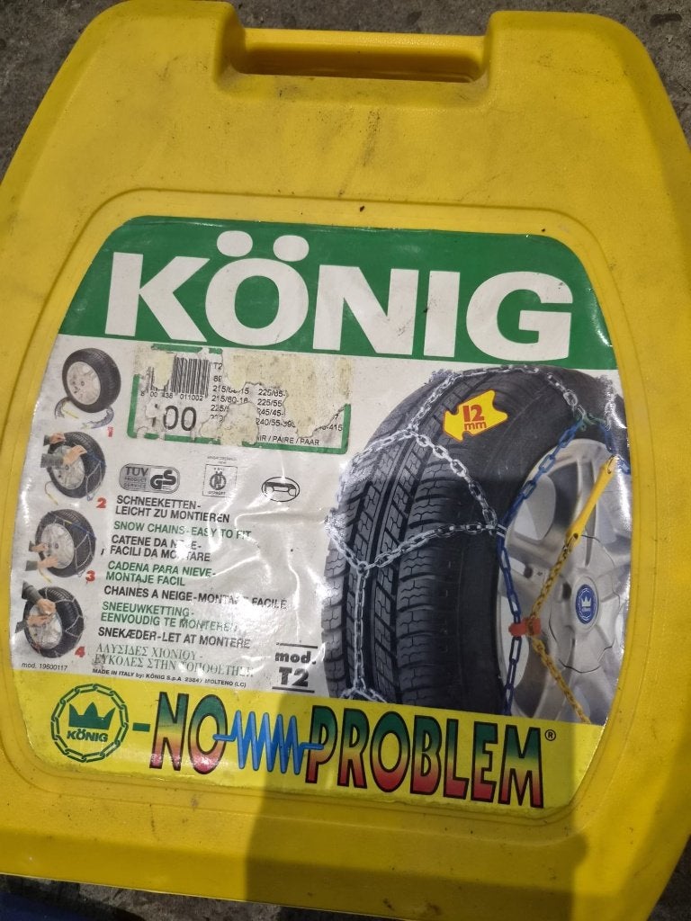 König T2 no problem maat 100 sneeuwkettingen, Auto diversen, Ophalen, Zo goed als nieuw