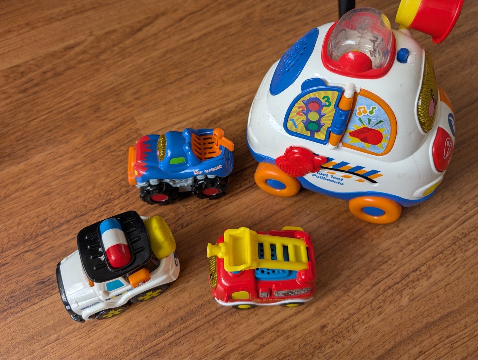 VTech Toet Toet Auto's set met Politieauto en Brandweer, Ophalen of Verzenden, Gebruikt