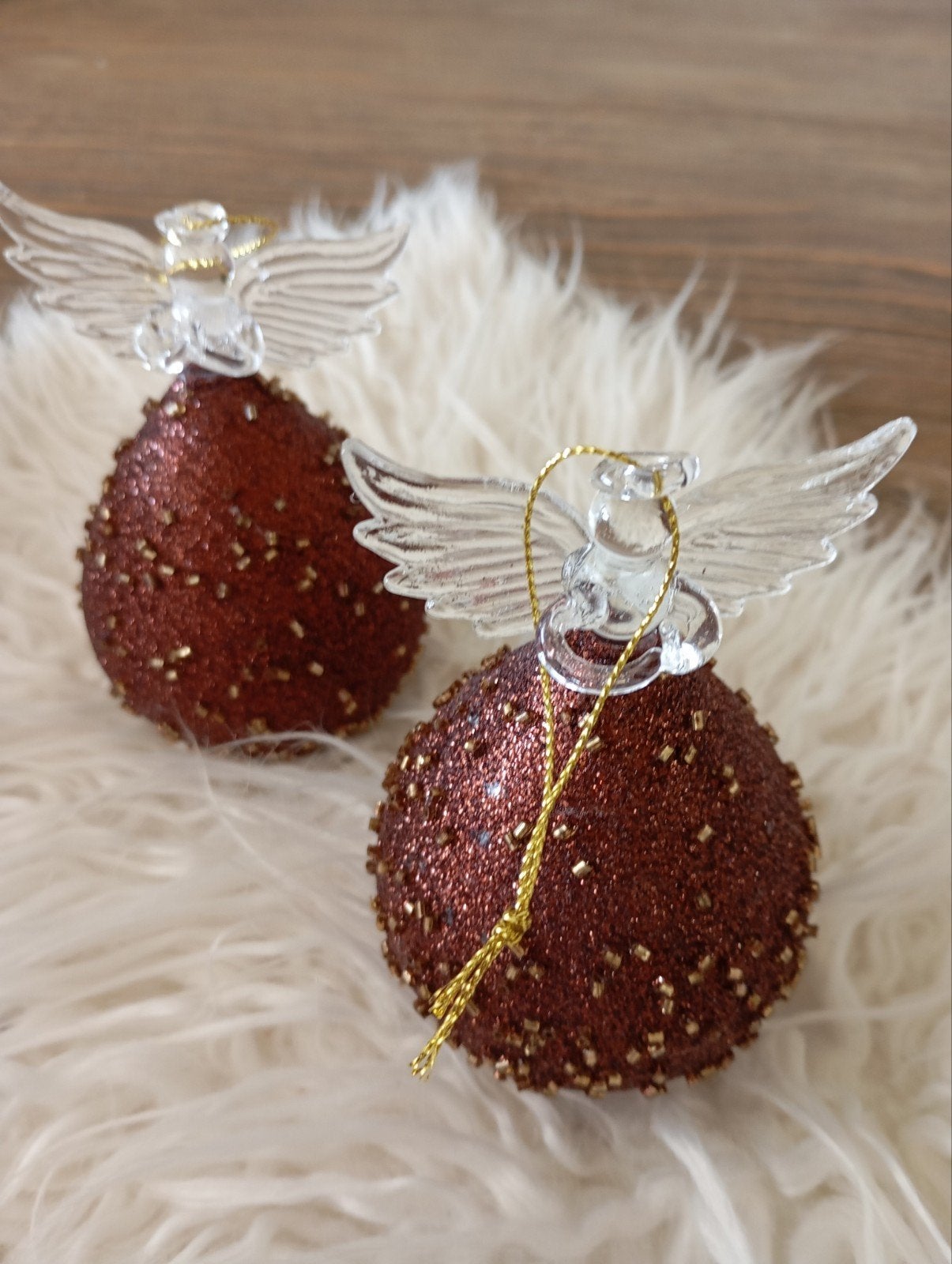 2 GLAZEN HANG KERST ENGELS MET VERLICHTING NU ALLEBEI 5 EURO, Ophalen of Verzenden