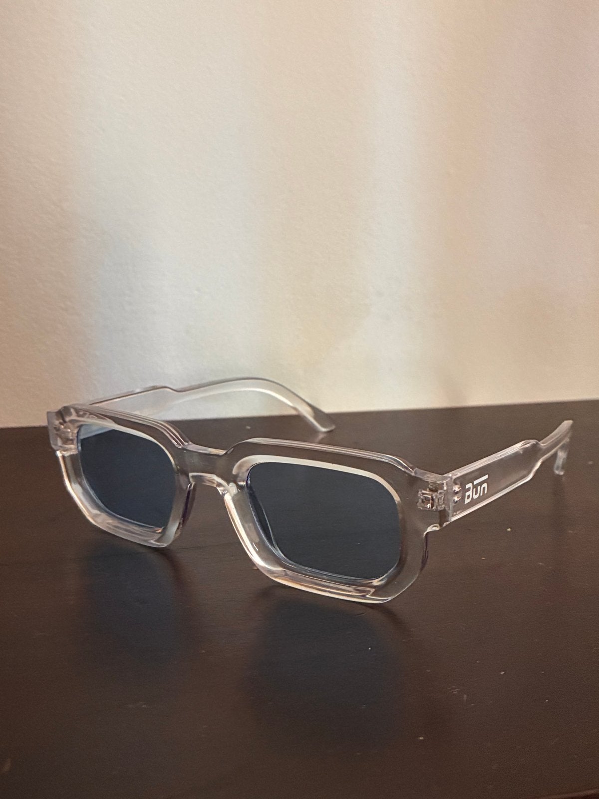 Retro Transparante Zonnebril met Donkere Glazen, Sieraden, Tassen en Uiterlijk, Zonnebrillen en Brillen | Dames, Overige merken