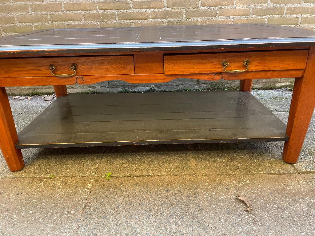 Salontafel, Huis en Inrichting, Tafels | Salontafels, Ophalen, Gebruikt, 100 tot 150 cm, 50 tot 75 cm