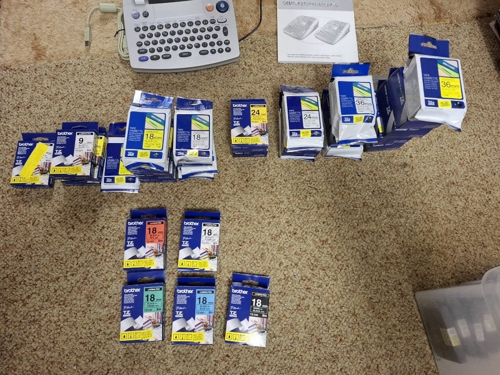 label cassetes voor Brother label printer P Toutch 3900, Computers en Software, Labelprinters, Qwerty, Nieuw, Ophalen of Verzenden