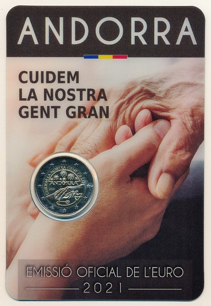 EUROMUNTEN ANDORRA, Verzenden, Overige landen, 2 euro, Losse munt